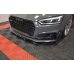 Накладка сплиттер на передний бампер на Audi S5 B9